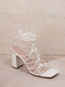 SHUZIA Weiß Hochhackige Sandalen Für Frauen