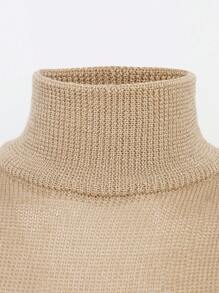 Hauture Robe-pull À Lacets À Col Haut En Chaîne