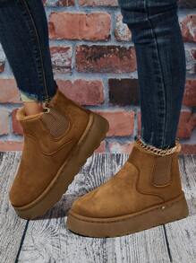 Women's Ankle And Short Boots, Thermal Lined, Slip-Resistant, Winter Warm Boots For Outdoor Activities