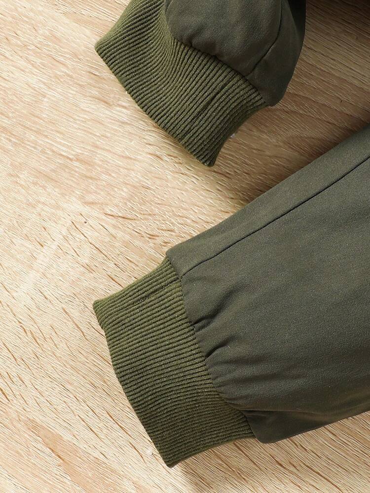 Baby Boys' Letter Printed Hoodie And Pants Set