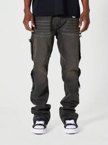 SUMWON Vaquero de trabajo con ajuste acampanado