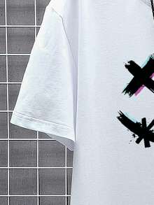 Manfinity Homme Men'S Plus Size Emoji Printed T-Shirt - White - View 3