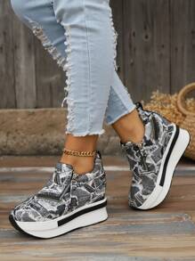 女用坡跟厚底舒適輕便運動鞋運動鞋 - 彩色 - 查看 5