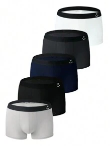 Men'S Breathable Boxer Briefs (5pcs) - Multicolor - View 4
