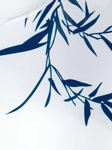 Kích thước lớn Của phụ nữ Thực vật In Tay áo dài Áo nỉ Và Quần thể thao Bộ - màu đen - Xem 4