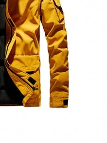 Abrigo De Plumón Cálido Trendy Locks Para Hombre - Amarillo - Ver 3