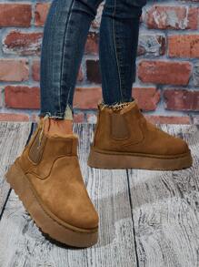 Women's Ankle And Short Boots, Thermal Lined, Slip-Resistant, Winter Warm Boots For Outdoor Activities
