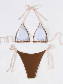 SHEIN Swim Summer Beach Bikini Set Carnival