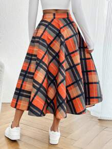 SHEIN Essnce 女式格子裙 - 彩色 - 查看 2