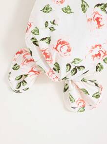 SHEIN 新生女嬰針織柔軟圓領長袖過肩睡衣套裝 - 彩色 - 查看 10