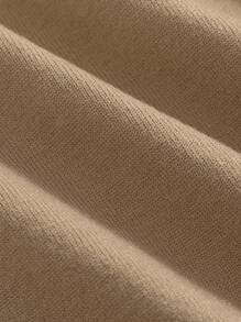 Boys' Striped Pattern Cardigan, Autumn & Winter - Apricot - View 3