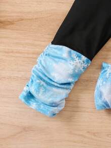 SHEIN Nhỏ bé Cô gái Hoạt hình In áo có mũ Dễ thương 2 mảnh Bộ - Nhiều màu - Xem 3