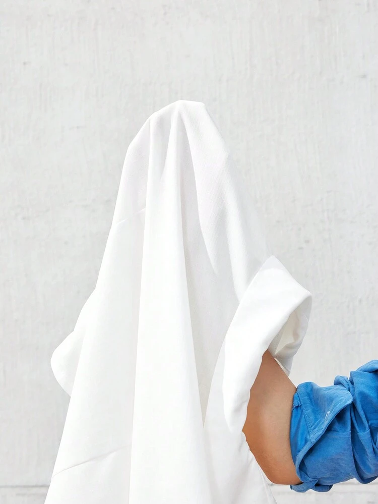 Women's Solid Color Asymmetrical Hem Shirt