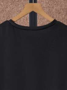 2pcs/Set Teen Boys' Soccer Ball & Letter Print T-Shirt And Shorts