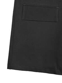 Women's Casual Versatile Lapel Neck Solid Color Blazer - Black - View 5