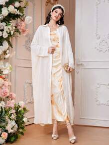 Modelyn 扎染吊带连衣裙和长袖开衫 2 件套 2 件套 - 彩色 - 查看 2