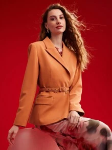 MOTF PREMIUM Vrouwen Puntig Kraag Blazers Jassen
