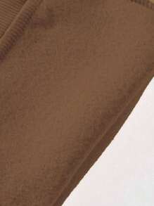 SHEIN Manfinity EMRG Men's Slogan Print Hoodie And Jogger Pants Set - Coffee Brown - View 5