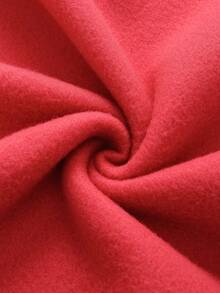 Giáng sinh In Dây rút áo có mũ Lông cừu Áo nỉ - Đỏ - Xem 5