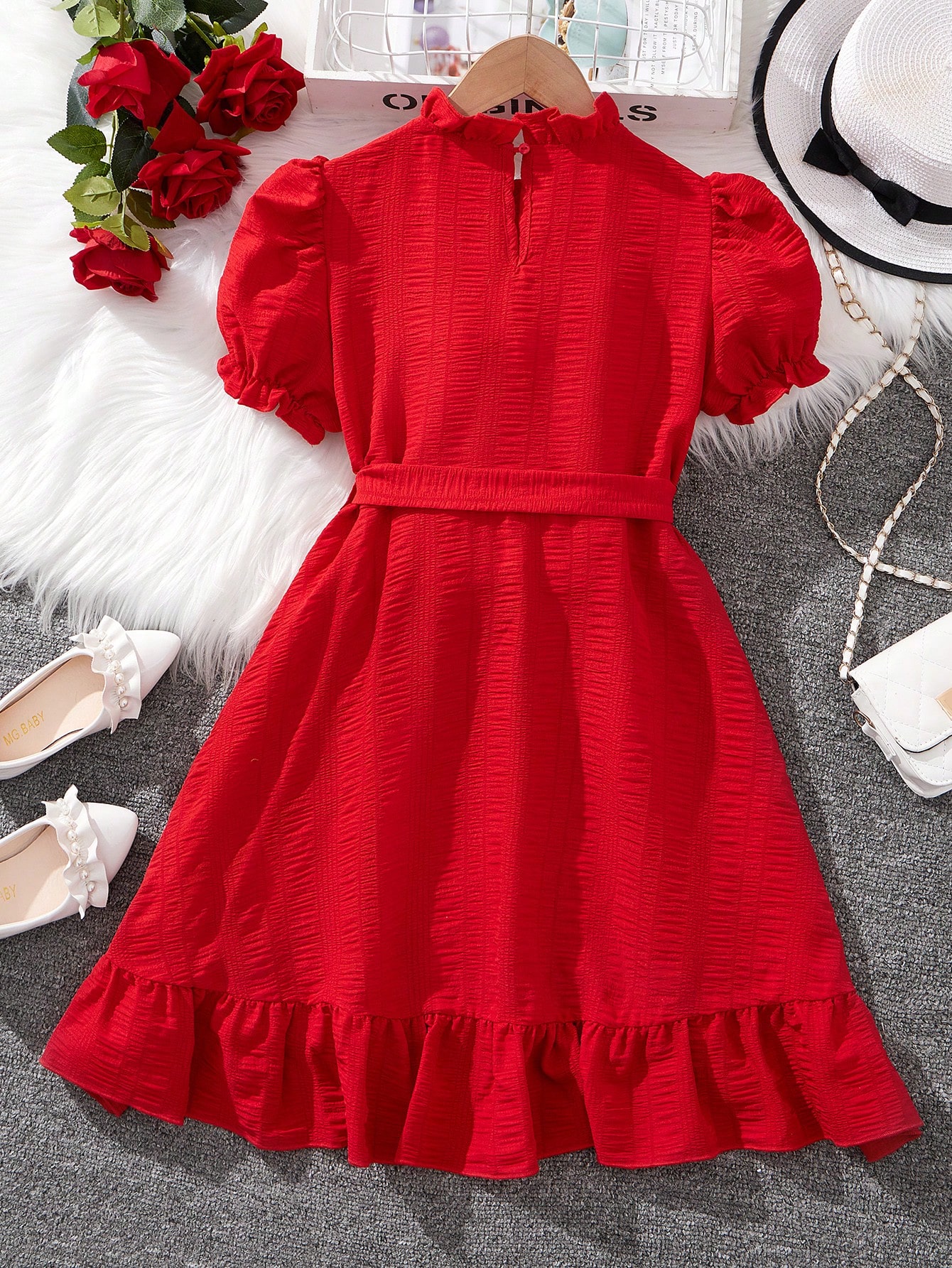 Bwaydeg Tween Girls Summer Dress Spaghetti Strap Square Neck Double Layer Holiday Dress Casual Party Dresses Size 8-12 Years