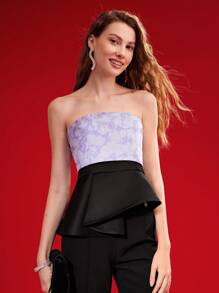 MOTF PREMIUM Hoa Dệt hoa Áo lót - Nhiều màu - Xem 4