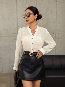 GENKIRA 女士長袖襯衫 - 彩色 - 查看 7