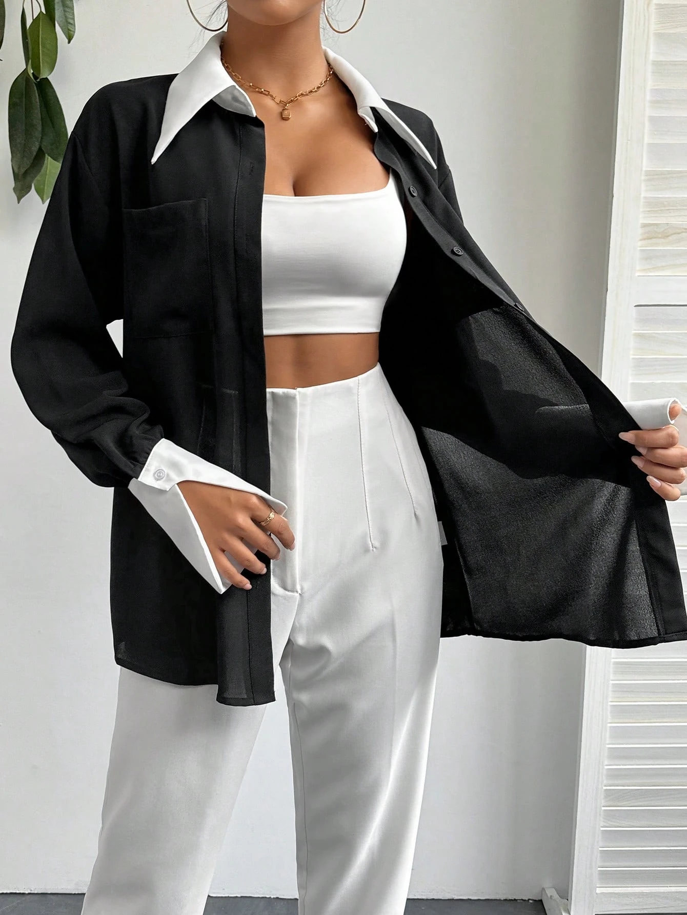 Chemisiers en mousseline de soie pour femmes, Style décontracté, demi manches, col en v, imprimé floral, Tops, printemps été, 2021 / Chemises et chemisiers