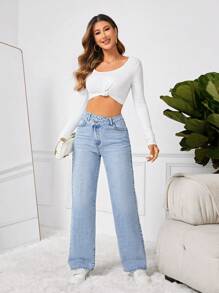 SHEIN Tall Women's Straight Leg Jeans