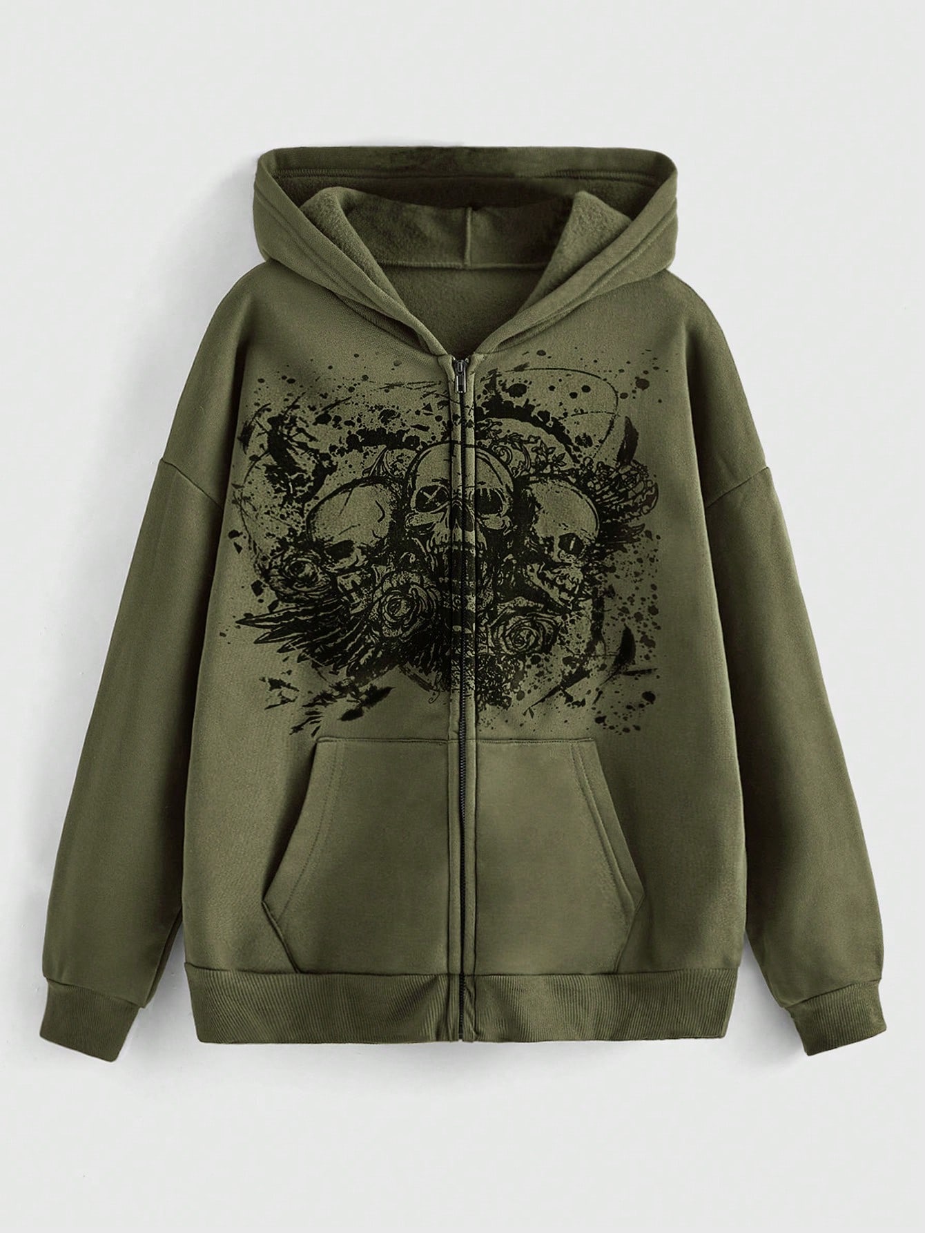 トップス starteam SKULL FULL ZIP GREEN SKULL FULL ZIP GREEN