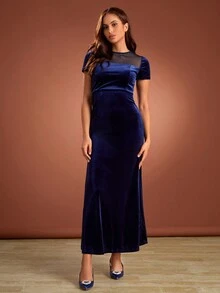 女款春夏秋時尚高跟鞋,有減肥效果,適合戶外穿著 - 藍色 - 查看 3