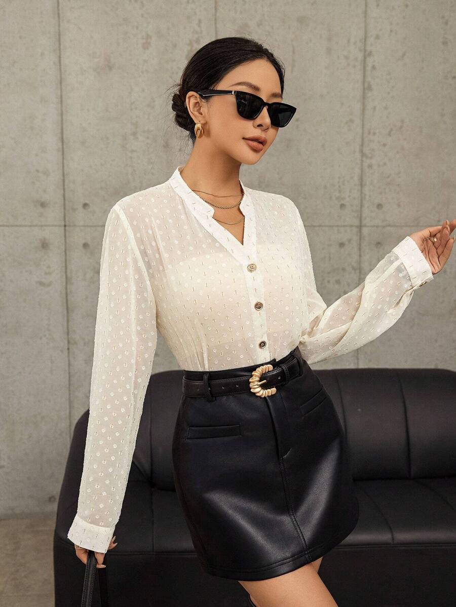 GENKIRA 女士長袖襯衫 - 彩色 - 查看 1