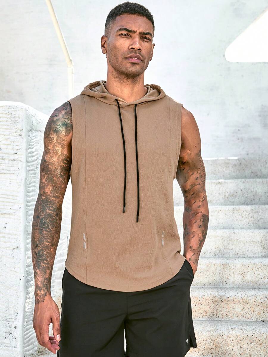 GymBeat Áo Tees & Tanks  Thể thao Nam - Màu Khaki - Xem 1