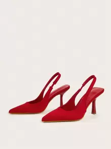 Herbst/Winter 2025 Hochzeitsfeier Feiertag Lässig Elegante und stilvolle rote Spitze Zehen Knöchelriemen Dünne High Heel Sandalen für Frauen, Elegant, Damen Pumps