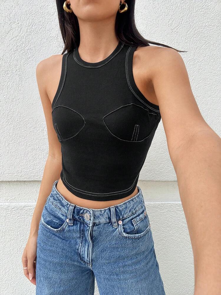 Women'S Outer Seam Tank Top For Summer