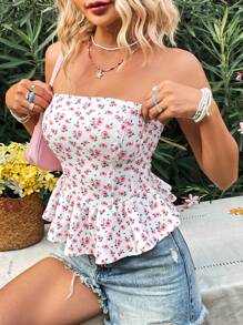 Soleia Của phụ nữ In hoa Áo Bandeau  Đối với Kỳ nghỉ - Nhiều màu - Xem 6
