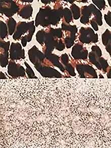 SHEIN EZwear Leopard Printed Long Sleeve T-Shirt - Army Green - View 4