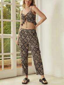 SHEIN 女士兩件套服裝 - 黑與白 - 查看 3