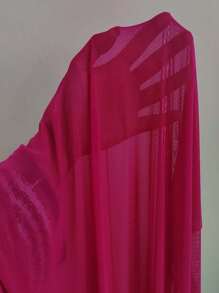 Swim Vcay Của phụ nữ lưới Che phủ Với Eo Buộc Lễ tình nhân - Màu Hồng Tươi - Xem 6