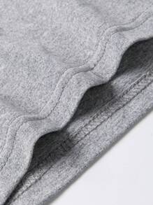 SHEIN Unity Của phụ nữ Màu thuần Ống ngọn & Quần loe Bộ - Xám - Xem 8