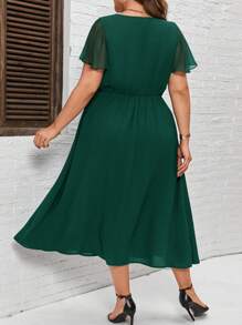 SHEIN Clasi Plus Size Women's Sparkling And Elegant Dress