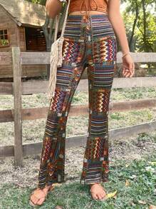 Soleia 全印花喇叭裤 - 彩色 - 查看 6