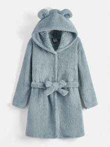 SHEIN Boys' Loose Solid Color Casual & Comfortable Homewear - Blue - View 1