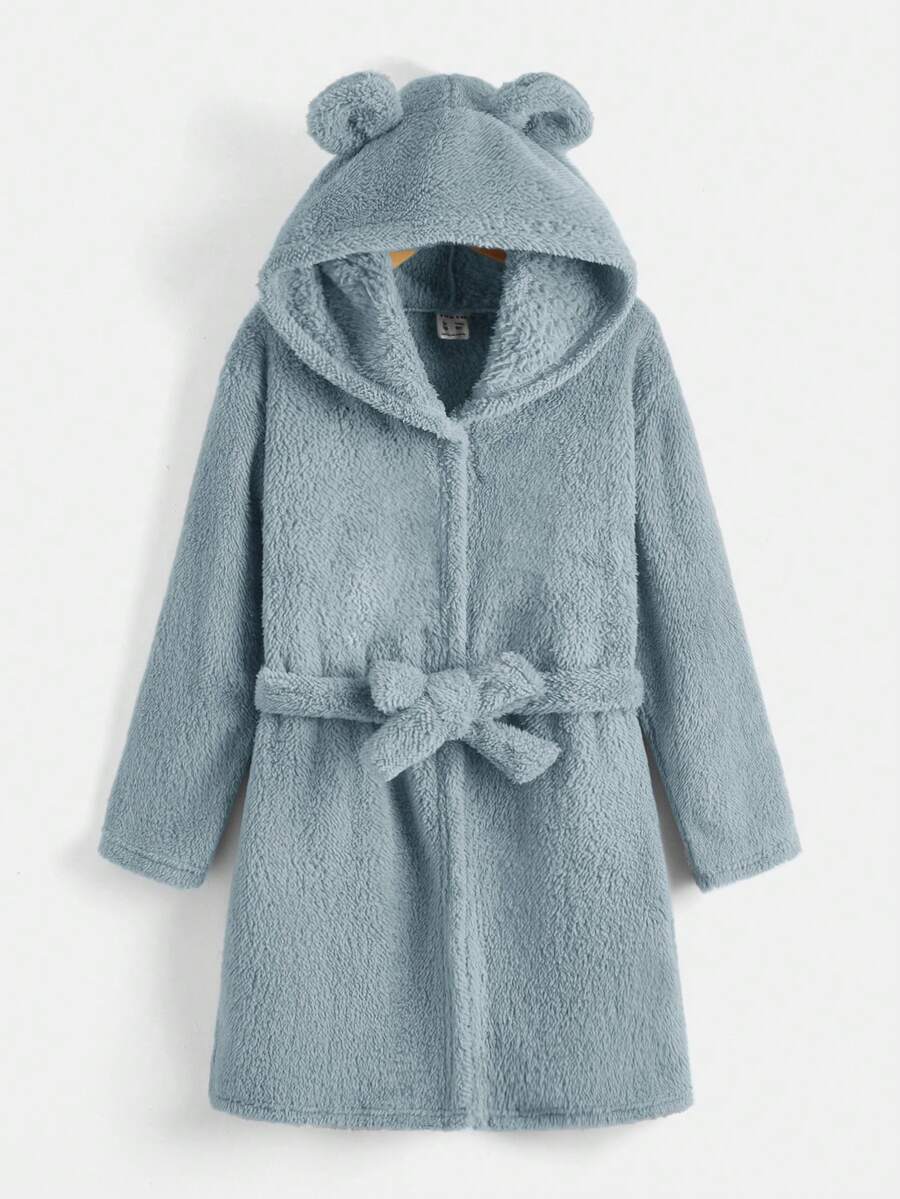 SHEIN Boys' Loose Solid Color Casual & Comfortable Homewear - Blue - View 1