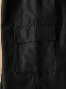 女童愛心印花休閒t卹連身長褲2件套春秋 - 黑色 - 查看 3