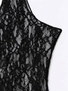 Women'S Lace Cover Up - Black - View 5