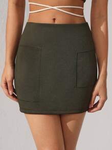 ROPES Designer Patchwork Mini Elegant Skirt, For Summer, Holiday, Party, Festival