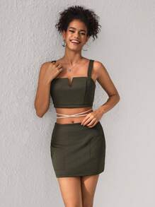 ROPES Designer Patchwork Mini Elegant Skirt, For Summer, Holiday, Party, Festival