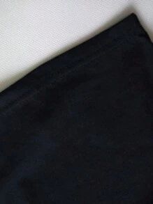 SHEIN EZwear 女士字母印花t恤和短褲套裝 - 彩色 - 查看 8