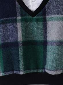 SHEIN Camisa De Cuadros 2 En 1 Para Niños (pequeños) - Multicolor - Ver 7