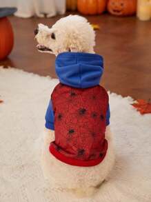 Petsin Halloween Spider Hoodie For Pet, 1pc - Multicolor - View 2